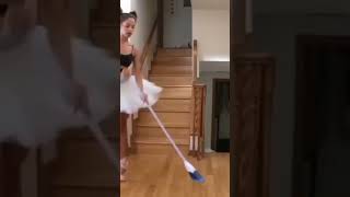 She Cleans But Like A Ballerina