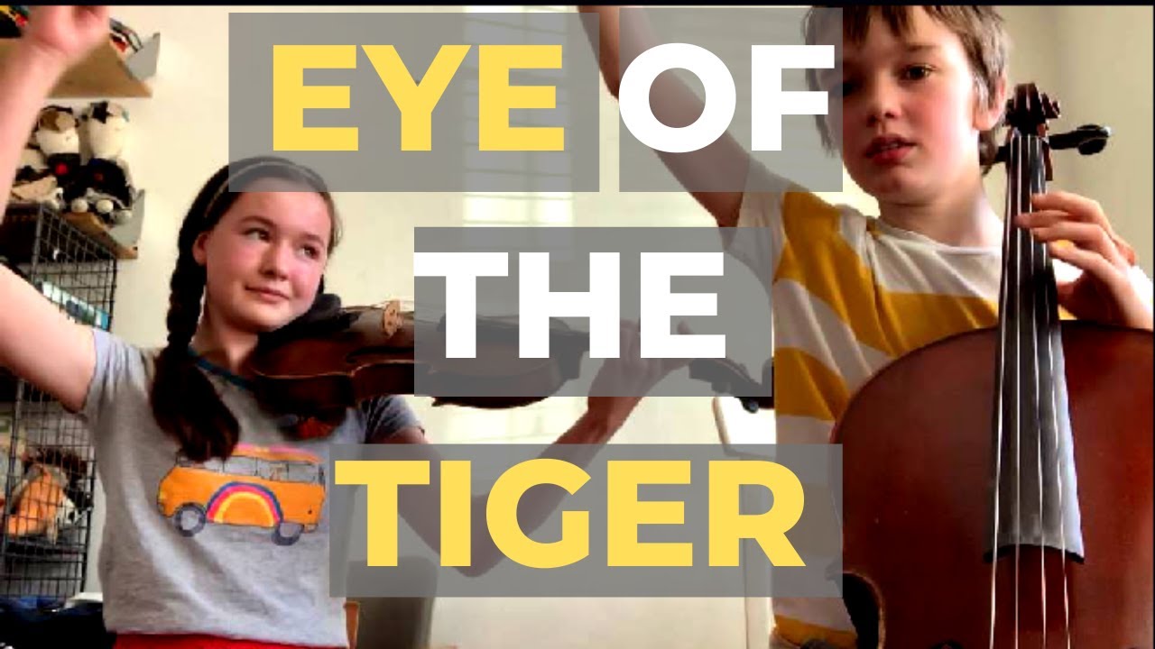 EYE OF THE TIGER 2CELLOS COVER Elijah + Pearl de la Motte (Survivor