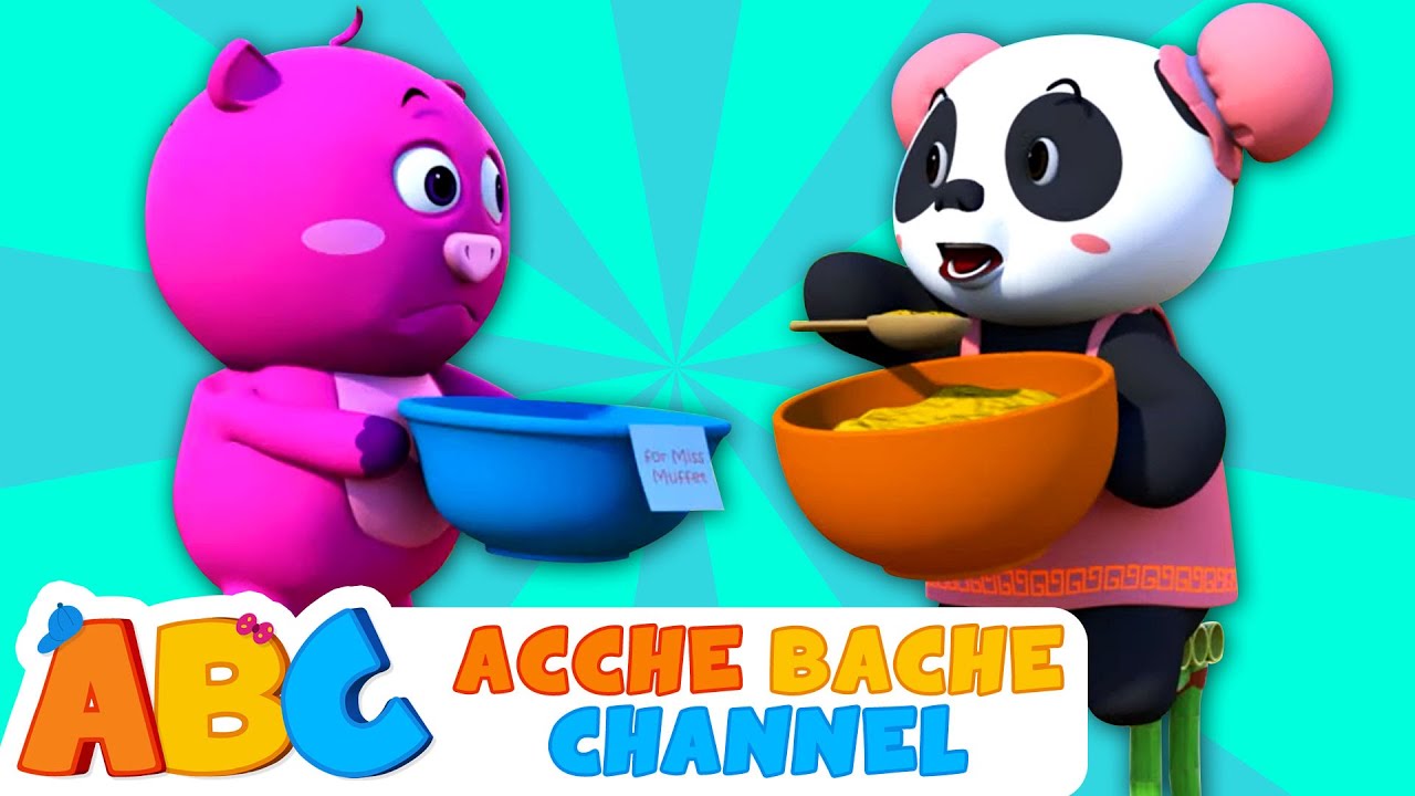 ABC Hindi | Hindi rhymes for children | Little Miss Muffet and more | Acche Bache Channel