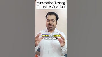 Getter and Setter method in Java | Interview Question | Automation Testing most asked questions SDET