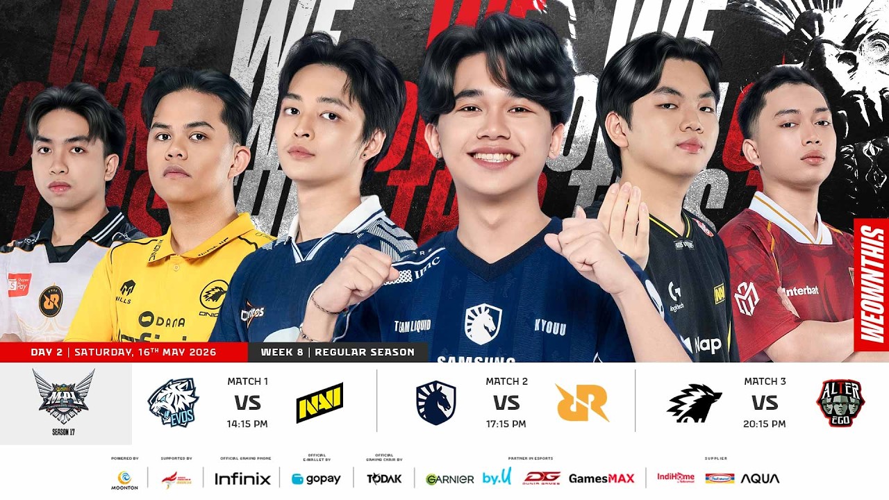 🔴 LIVE | MPL ID S17 | Regular Season Day 2 Week 8 | English
