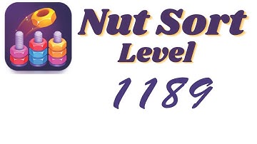 Nut Sort Level 1189 Walkthrough | Nuts — Color Sort 1189 solution