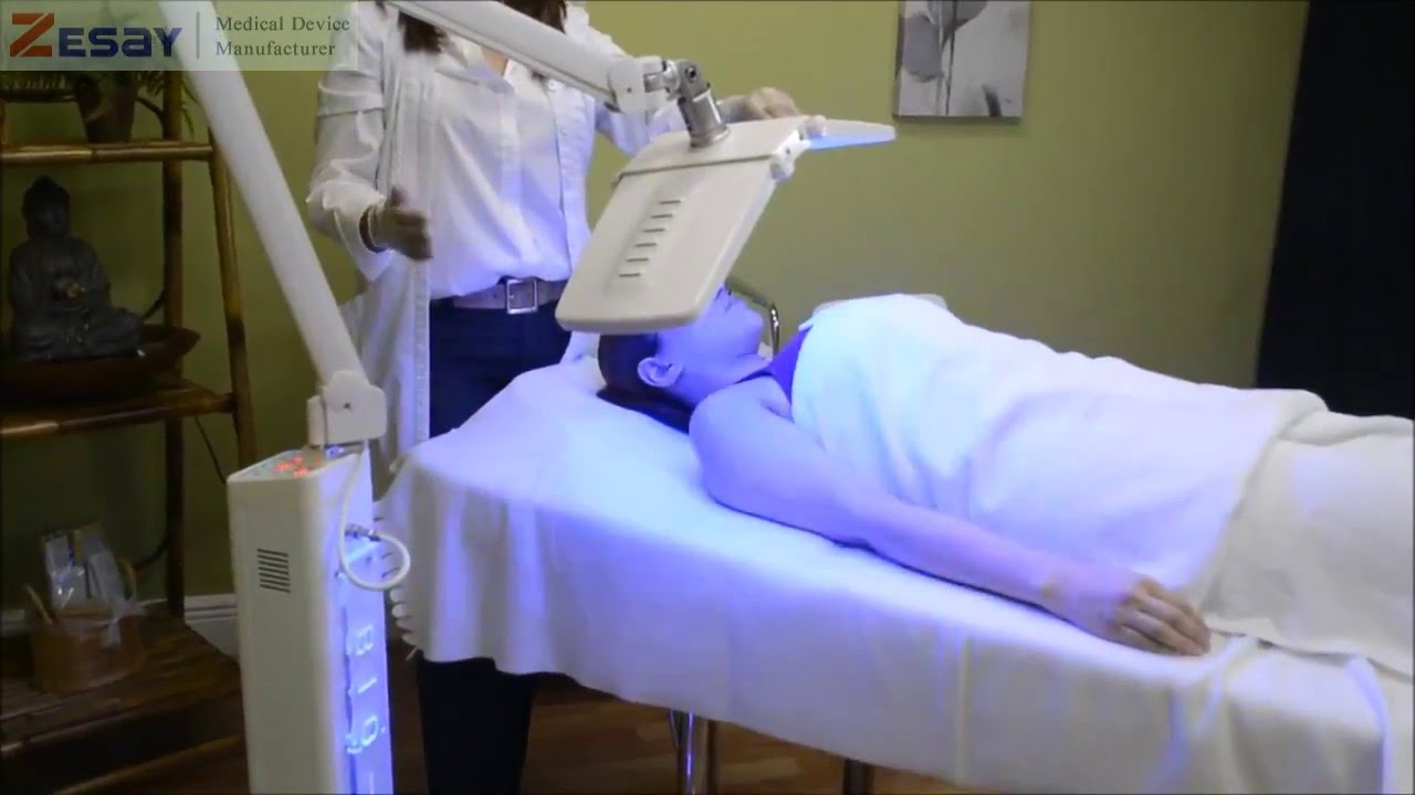 PDT LED Light photodynamic therapy acne removal system introduction YouTube