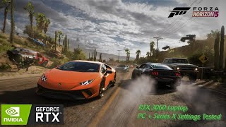 Forza Horizon 5 | RTX 3060 Laptop | Different Settings ( PC + XBOX Series X ) Tested | 1080p