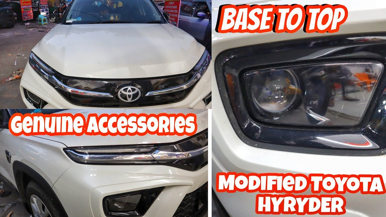 Best Modified Toyota HYRYDER | All Genuine Accessories | Base to Top ...
