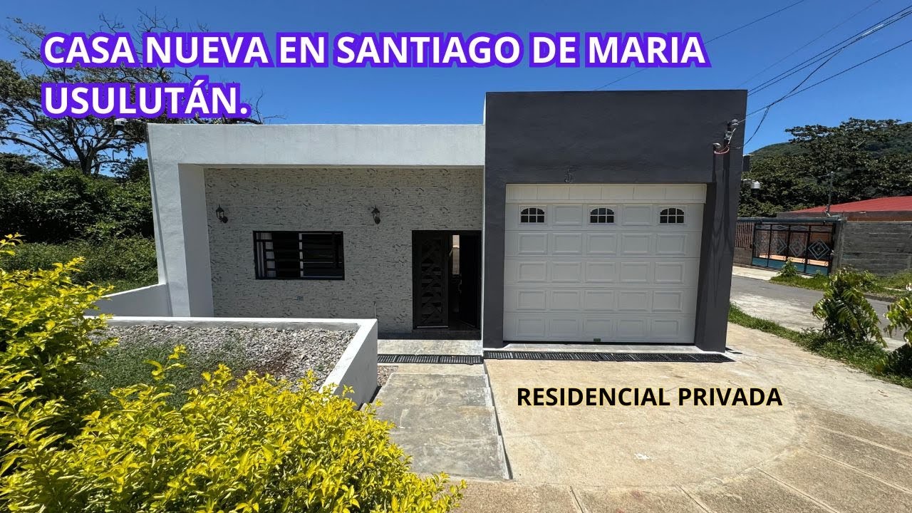 SE VENDE CASA NUEVA EN SANTIAGO DE MARIA/$240,000/WSAPP: 7484 7480
