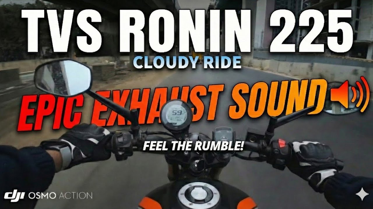 TVS Ronin 225 POV | City ride on a cloudy day | 4K  | Cinematic | DJI 