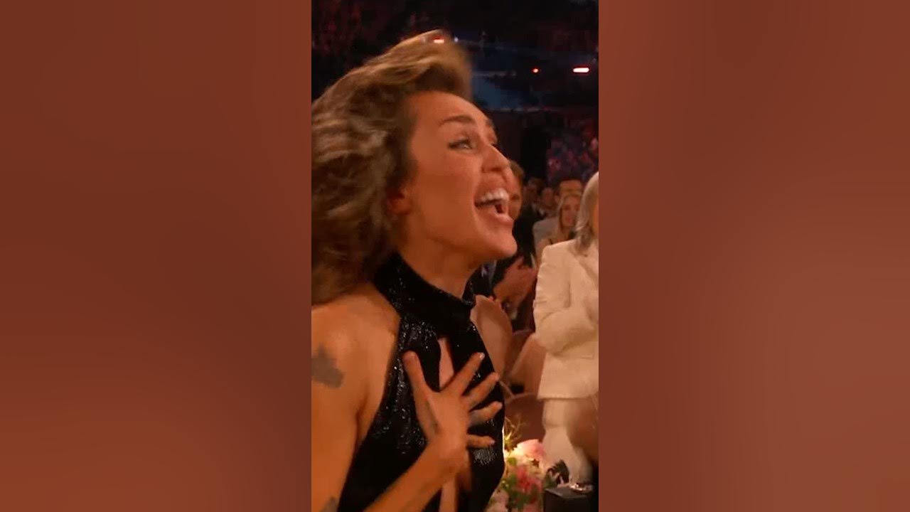 Miley Cyrus Reacts to Winning First Grammy Miley Cyrus Reacts to Winning First Grammy