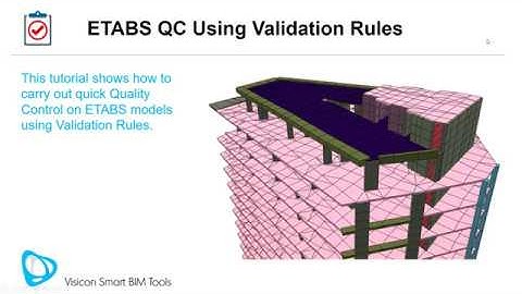 ETABS Quality Control using Checking Rules