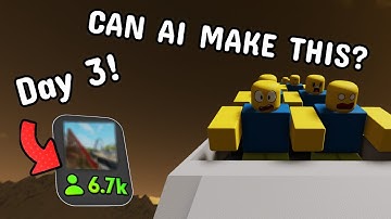 Can AI Make A THEME PARK GAME In ROBLOX? -Day 3