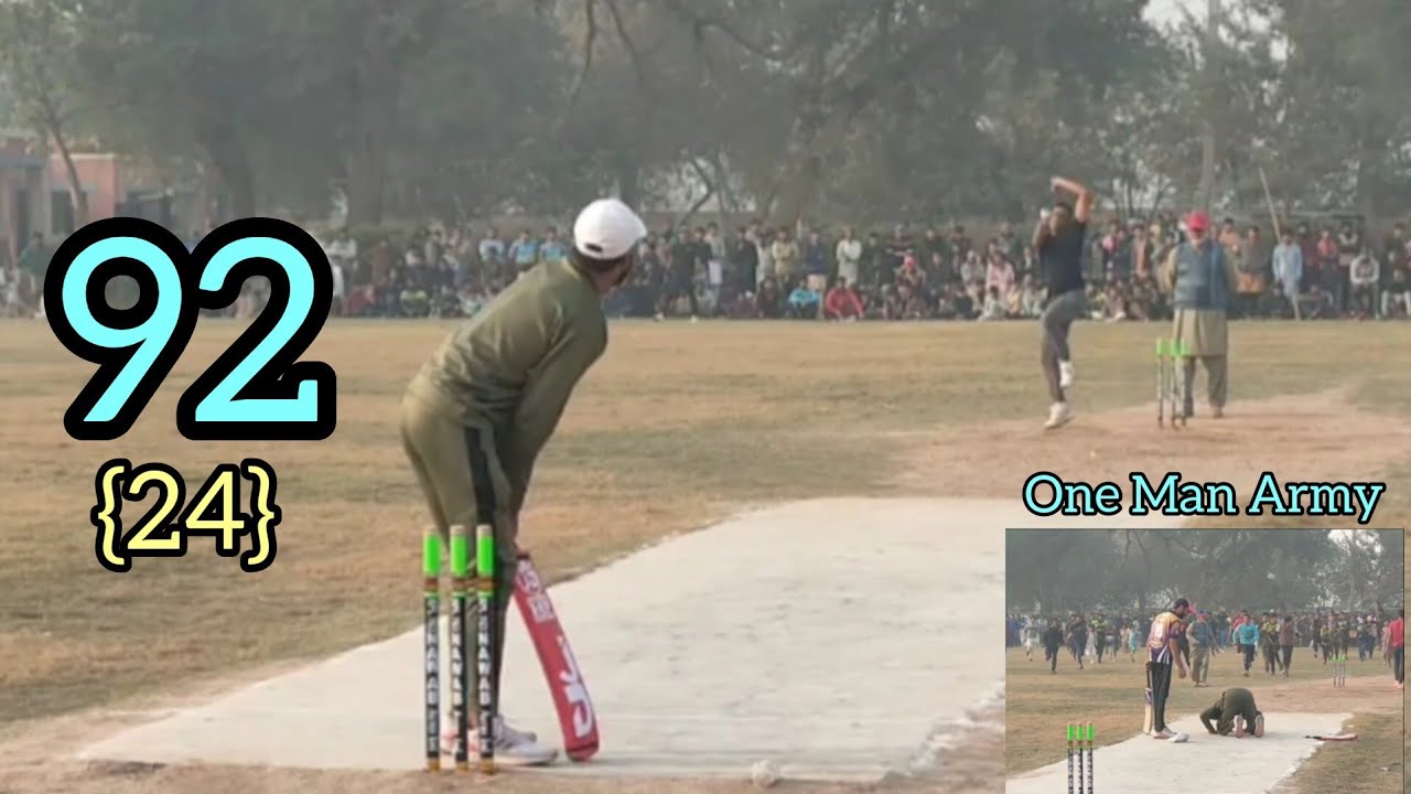 Tamour Mirza VS Hafiz Pola|92 Runs Need 24 Balls|Best Match In Tape ...