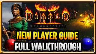 Diablo 2 Resurrected New Player and Beginner Guide Full Walkthrough Campaign Sorceress Part 1