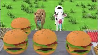 Heaven or Hell ?Giant Mammoth Cow vs 5 Giant Lion Wolf vs Elephant Cow Baby Saved By Woolly Mammoth.