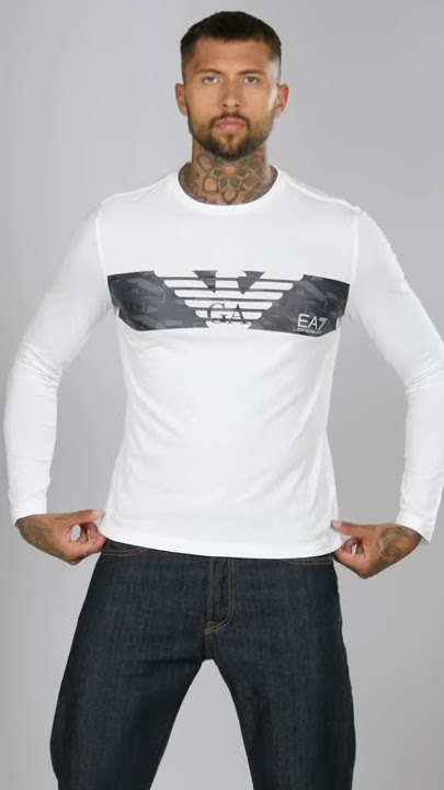 Studio - EA7 Long Sleeve Colour T-Shirt