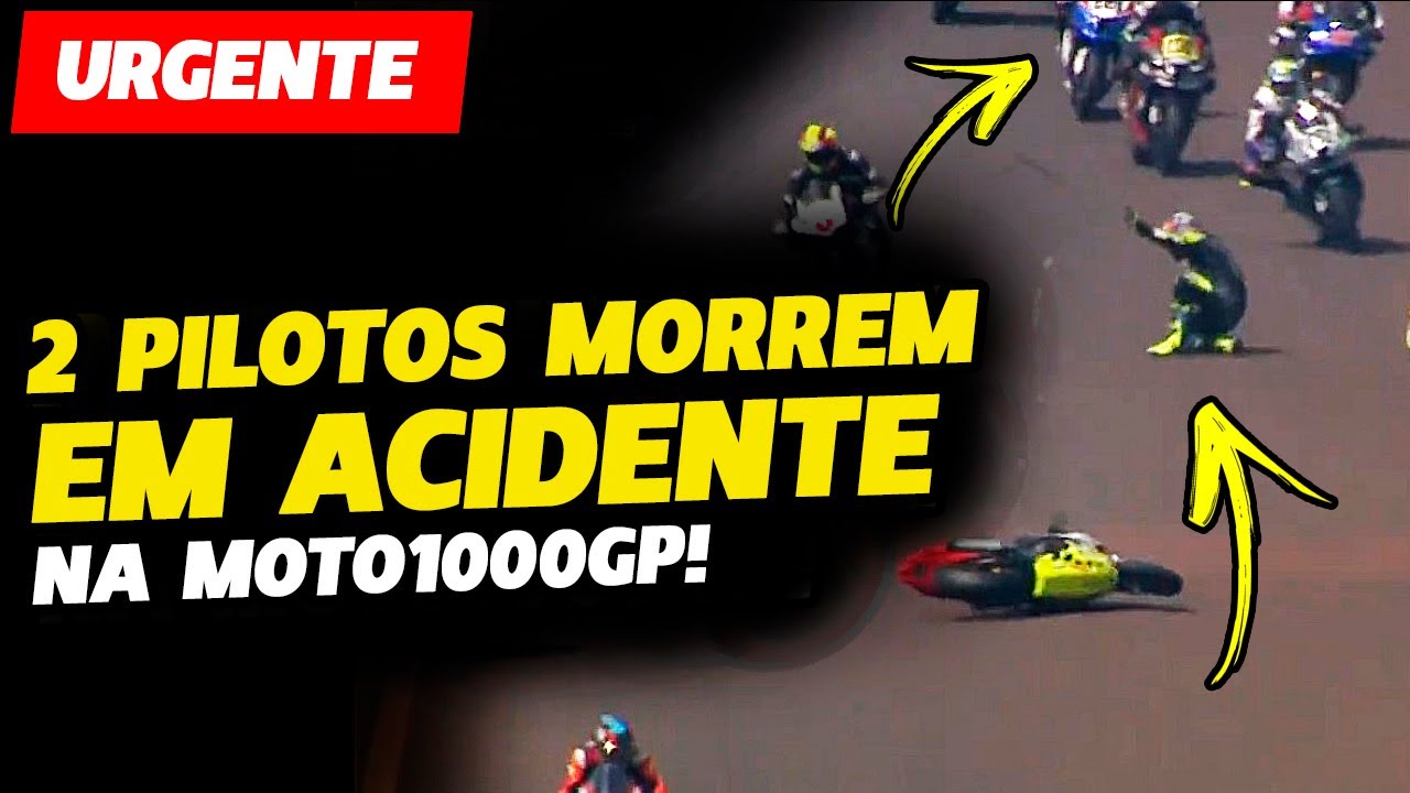 Imagens fortes: Pilotos morrem após grave acidente em GP de motovelocidade  em Cascavel, Esporte
