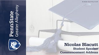 Student Speaker: Nicolas Blacutt's Commencement Address