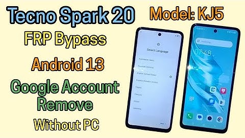 Tecno Spark 20 FRP Bypass || Tecno KJ5 Google Bypass Easy Method