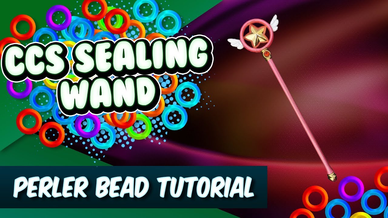 Sakura Star Sealing Wand Perler Bead Tutorial N Tg S Beads Sakura Star Sealing Wand Perler Bead Tutorial N Tg S Beads