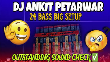 DJ ANKIT PETARWAR 🔥/ 24 BASS💥 / OUTSTANDING SOUND CHECK ✅/RAJRAPPA ROAD SHOW 2025/DJ SANDEEP VLOGS 