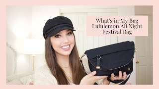 What's in my Bag - Lululemon All Night Festival Bag! What Fits Inside 