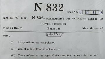 SSC Geometry 2025 Board Paper Solutions Class 10th Maths 2 Maharashtra