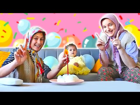 Eğlenceli video kızlar için. Fındık ailesi Defne'nin birinci yaş doğum gününü kutluyor