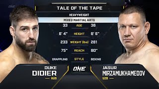 Duke Didier vs. Jasur Mirzamukhamedov | ONE Championship Full Fight