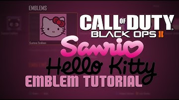 HELLO KITTY EMBLEM TUTORIAL for BLACK OPS 2
