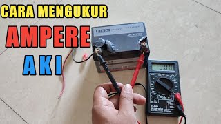 Cara Mengukur Ampere Menggunakan Baterai ( Aki ) Dengan Avo Meter.
