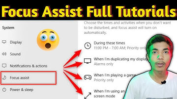 Focus Assist Kya Hai।। What Is Focus Assist।। You Must Watch।।@junnukitech @TechnologyGyan