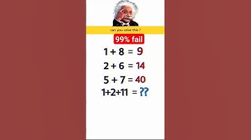 Genius IQ Test-Maths Puzzles | Tricky Riddles | Maths Game | Paheliyan with Answers #shorts