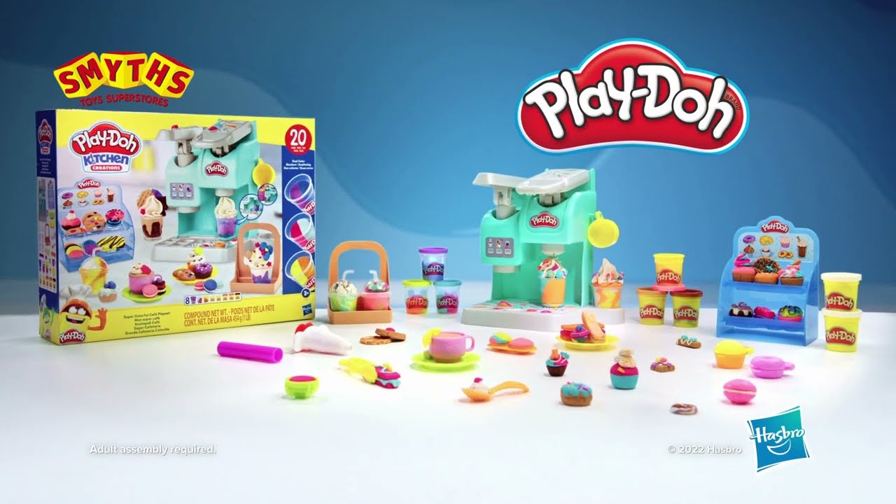 Play-Doh Kitchen Creations Super Colourful Cafe Playset - Smyths