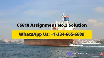 CS610 Assignment No. 2 Solution Fall 2022 - 2023