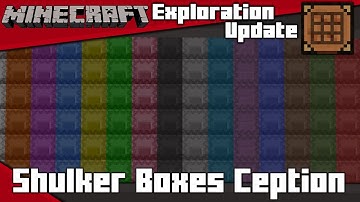 Minecraft 1.11 Snapshot 16w39c Update - Shulker Boxes in Shulker Boxes? (Shulkerception)