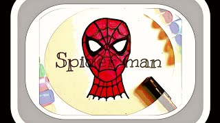 تعلم رسم قناع سبيدرمان خطوة خطوة - تعليم الرسم للاطفال ️ Learn how to draw spider man mask