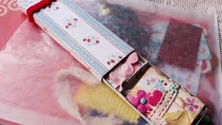 Handmade Vintage Double Size Matchbox & Mini Journal