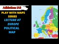 World map series  europe political map continent wise map series adhisthan ias