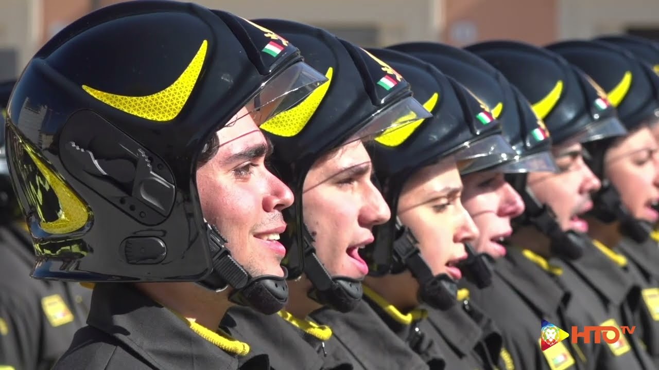 L'Aquila - Sintesi cerimonia Giuramento del 99° Corso Allievi Vigili del Fuoco - www.HTO.tv