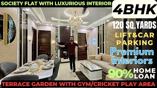 अब सोसाइटी में पाइए शानदार 4BHK Flat With Terrace Garden/Gym/Cricket & Tennis Area Play Party Area