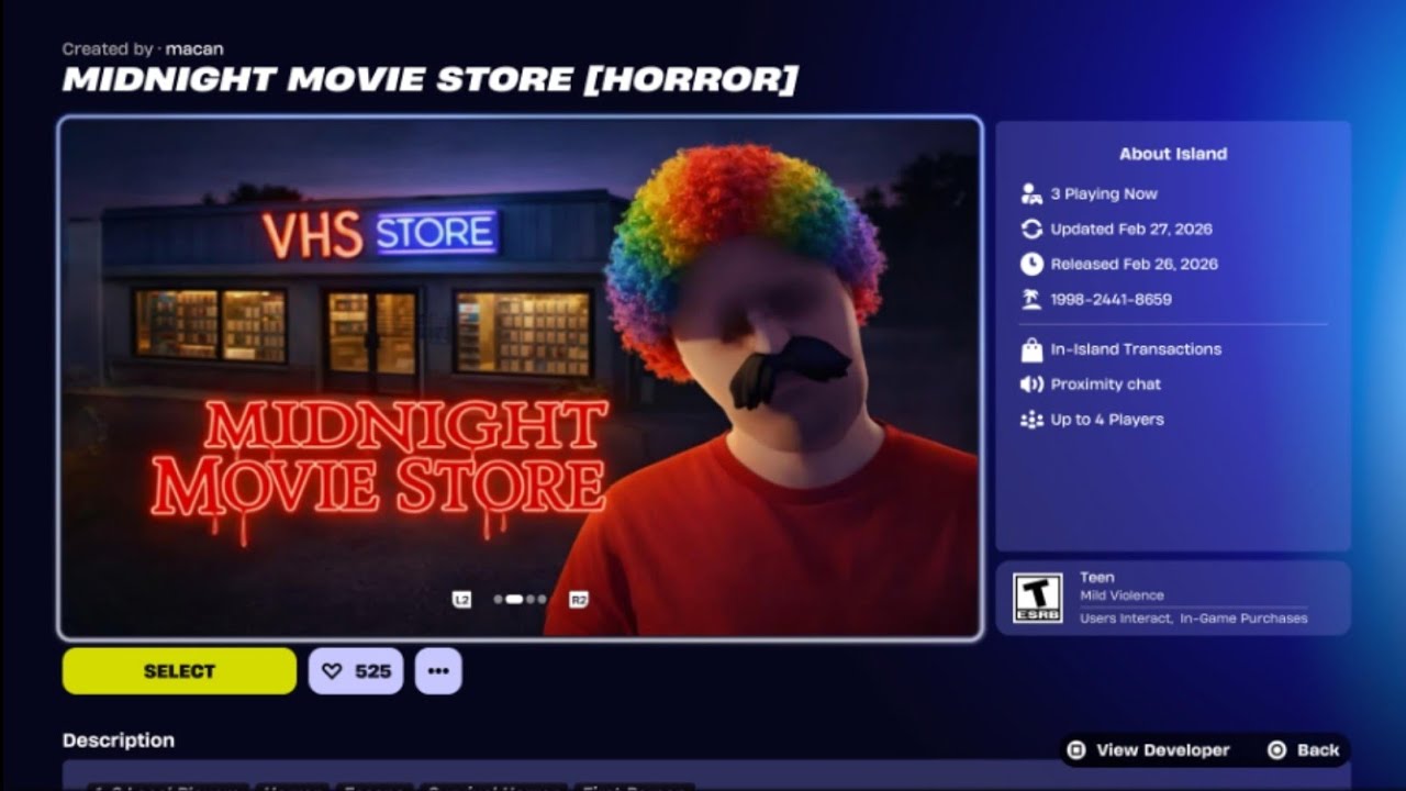 MIDNIGHT MOVIE STORE [HORROR]