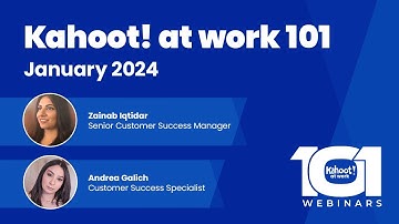 Discover the basics of using Kahoot! at work | 101 webinar from January 2024