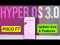 POCO F7 HyperOS 3 Update Features &amp; Indepth Review🔥🔥🚀🚀🚀🚀#pocof7 