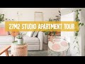 Studio appartment tour - 27m2/209 sqft - Minimal & Pastel