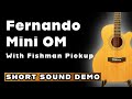 Fernando Acoustic Guitar Mini OM + FISHMAN Pickup | Sound Demo