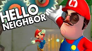 Hello Neighbor Ha Llegado A Super Mario Lol | Super Neighbor World