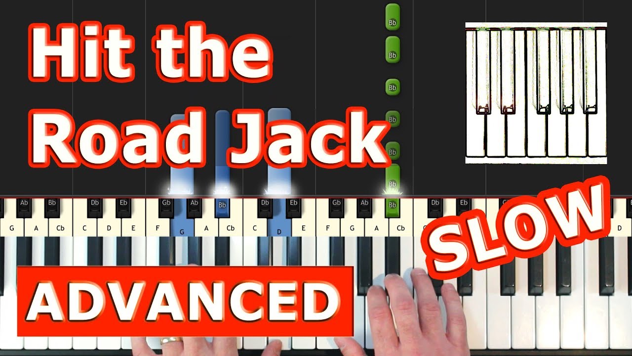 Ray Charles - Hit the Road Jack - SLOW Piano Tutorial Easy ...