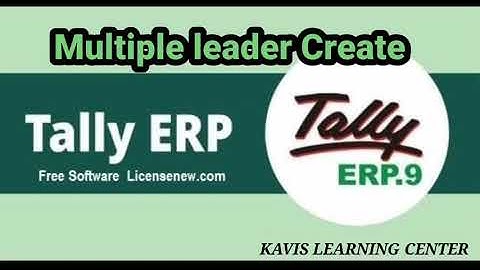 Multiple Leadger create tamil/tally ERP 9 full tutorial tamil/part 1 video/gateway of tally software