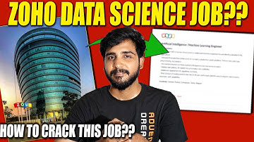 ZOHO DATA SCIENCE JOB | TAMIL | ZOHO JOB