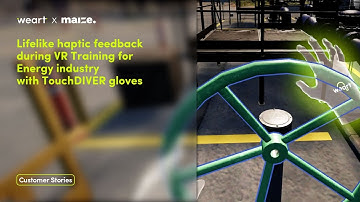 Lifelike haptic feedback with TouchDIVER haptic gloves during VR Training for Energy industry