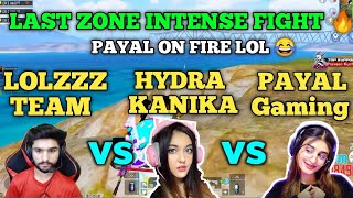 Bi team vs Payal gaming vs Hydra Kanika full intense fight in ve Scrims | Bgmi Live | Pubg mobile